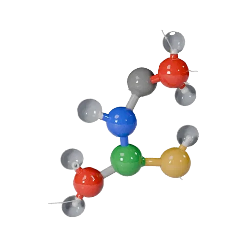Classroom Molecule Set Stylized 3D model, stylized isometric render, showing colored spheres, molecule layout.
