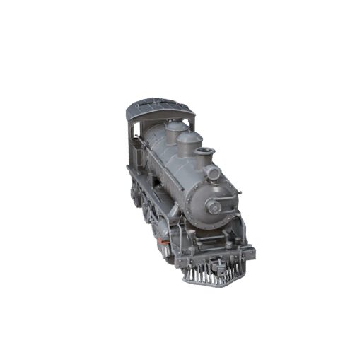 Druckbare Dampflokomotive STL 3D-Modell - Display