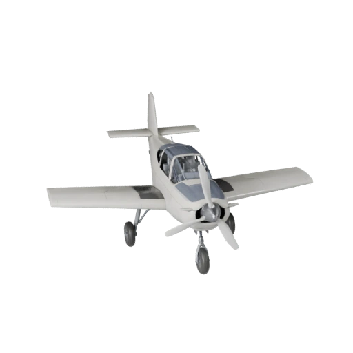 Avion à hélice 3D pour Blender - Asset prêt pour le rendu