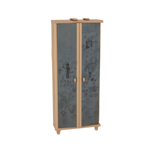 Graffiti Wardrobe 3D Model