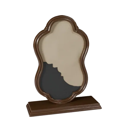 Luxury Wall Art 3D model, living room, three-quarter front view, Unity viewport, ceramic detail.