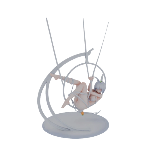 Elegant Figure on Swing