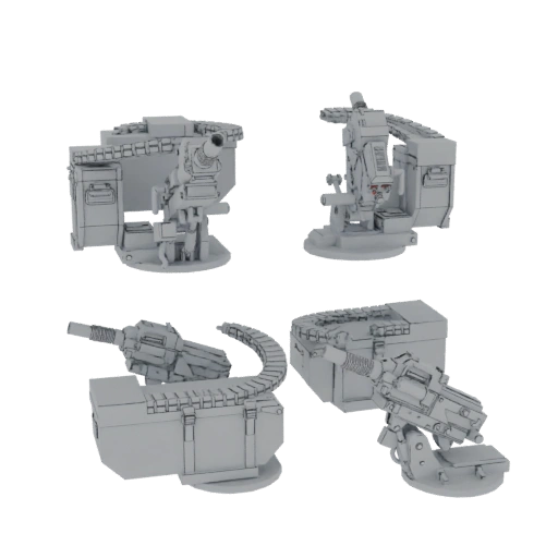 Modular Heavy Autocannon Turret with Ammo Feed