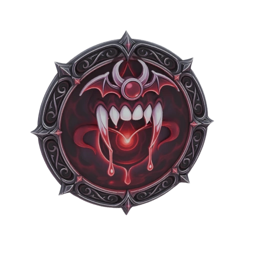 Emblema de Cresta de Vampiro 3D