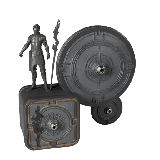 Sci-Fi Resource Token realistic 3D model preview showing scale, three-quarter scene view and surface detail