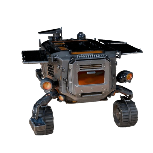 Modello 3D Rover Cargo Lunare per Blender e Giochi - PBR