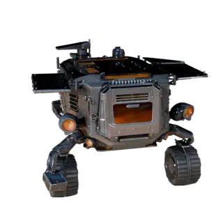 Lunar Cargo Rover 3D Model for Blender & Games - PBR