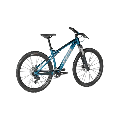 Modelo 3D de Bicicleta de Montaña, vista de juego tres cuartos, activo de vehículo listo para Unreal Engine con equilibrio de