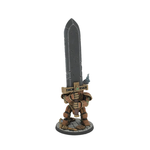 Steampunk Knight with Greatsword Miniature
