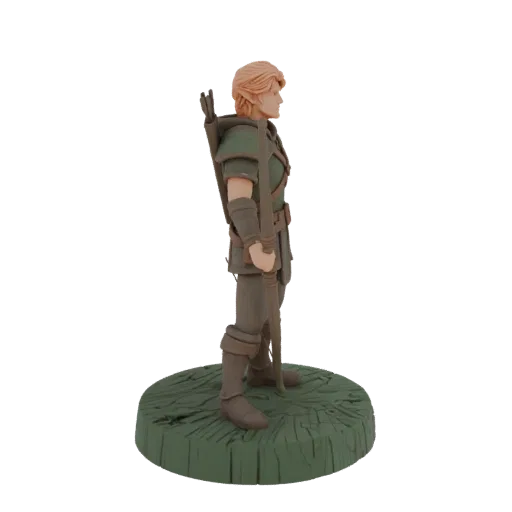 Fantasy Ancient Elf Ranger Miniature STL
