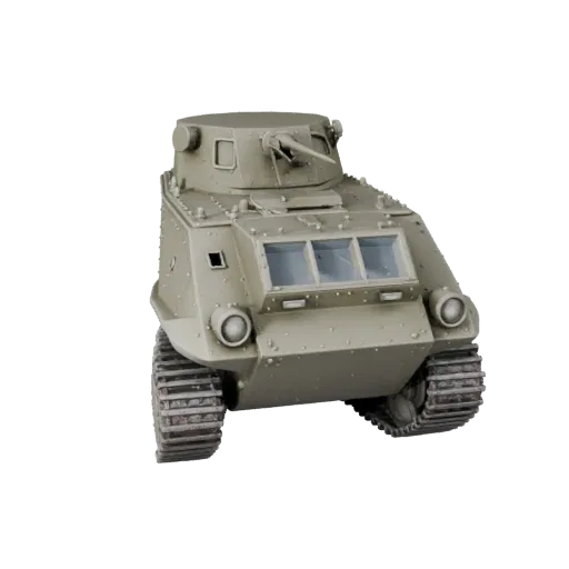 Maqueta 3D de lancha patrullera de la Segunda Guerra Mundial de alta poligonización, vista de estudio en primer plano, activo
