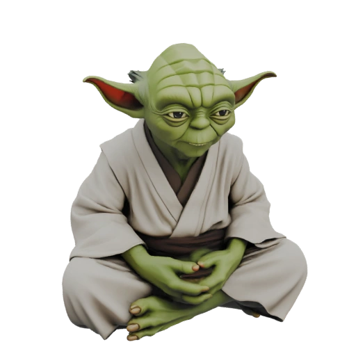 Yoda Meditating 3D Model