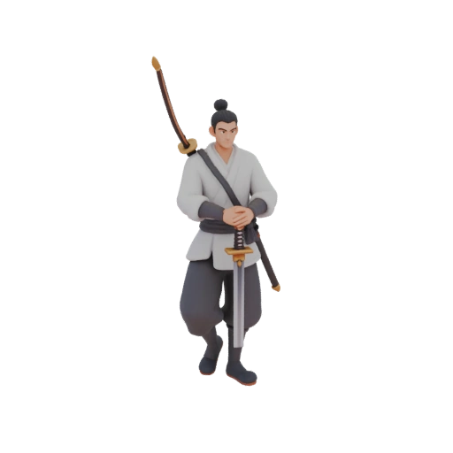 Kensei Path Monk with Katana and Bow