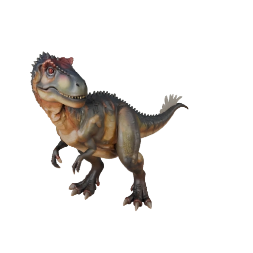Modello 3D di Allosauro Cartone Animato - Asset Stilizzato per Animazione