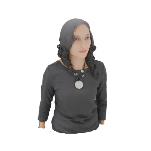 Woman with Braids and Necklace