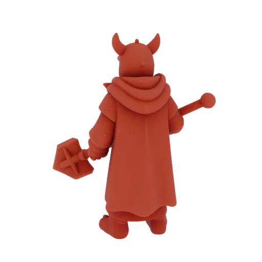 Fantasy Dragonborn Cleric Miniature STL