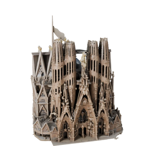 Modello 3D Sagrada Familia per Unity - Asset di Gioco per Architettura