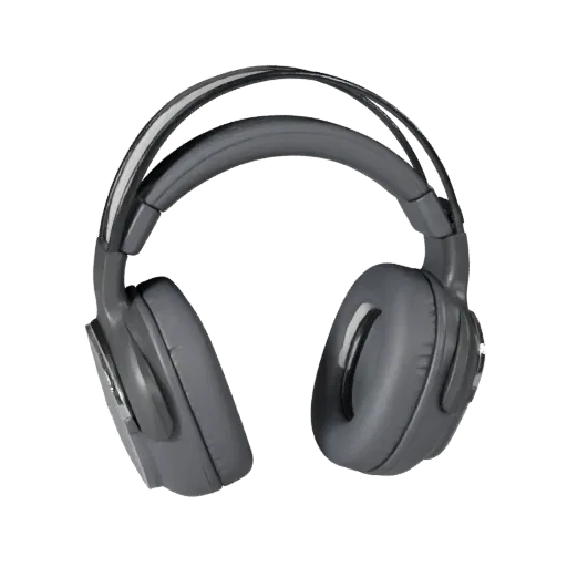 Sports Gaming Headset Product Viz 3D model, three-quarter studio product render, showing soft ear pads, wearable scale.