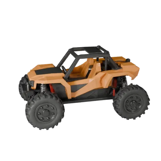 Low Poly Off Road Buggy 3D Model for Unity & Unreal