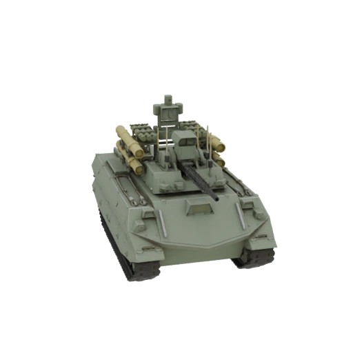 Modern Combat Vehicle with Missile Pods 3D Model