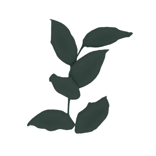 Dark Green Leafy Branch