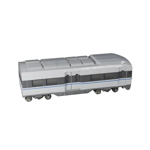 Low Poly High Speed Train 3D Model for Unity & Unreal