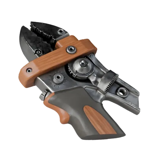 Precision Torque Wrench 3D model, side profile view, technical viewport render, showing painted metal, clear grip zones.