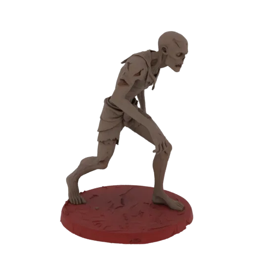 Fantasy Zombie Enemy Miniature STL - Stalking
