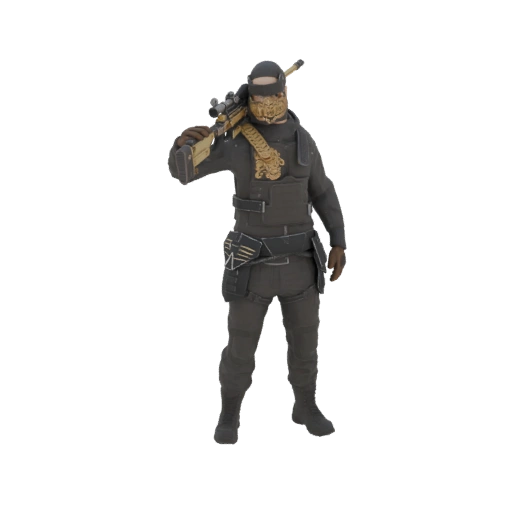 Tactical Operative with Sniper Rifle