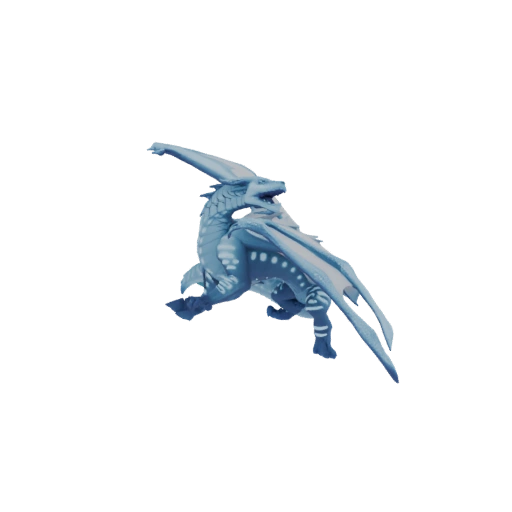 Blue Dragon Figurine