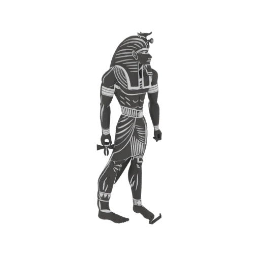 Egyptian Pharaoh 3D Model