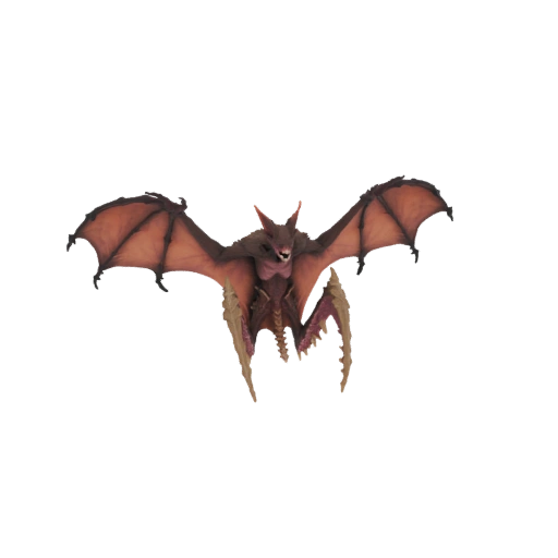 Demonic Bat Creature 3D Model