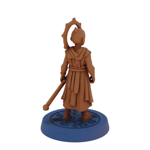 Fantasy Monk Miniature STL