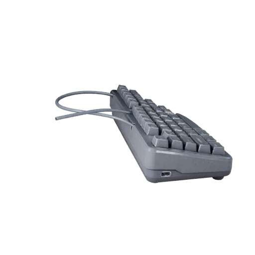 Rgb Mechanical Keyboard High Poly 3D model, close-up studio render, showing plastic shells, desktop scale.