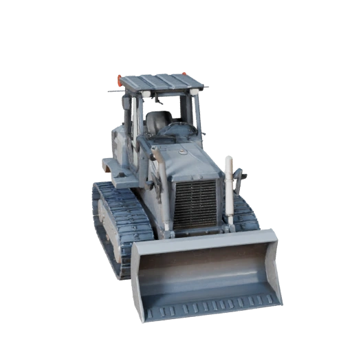 Modello 3D Bulldozer Low Poly per Unity & Unreal Asset PBR