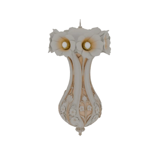 Art Nouveau Floral Sconce