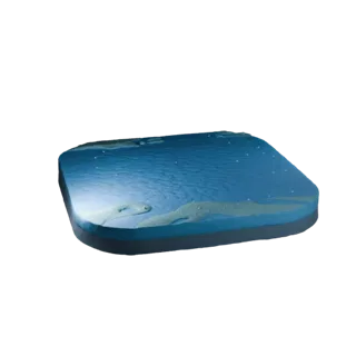 Stylized Water Spring Unity 3D model, isometric viewport view, showing wet stone, water edges.