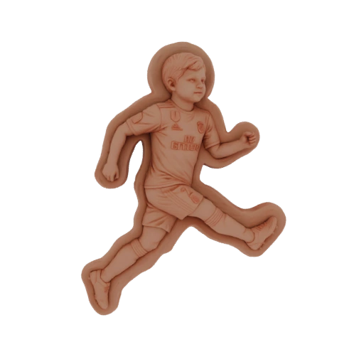 Young Football Player 3D Model