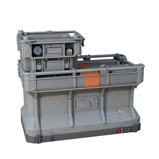 Heavy Duty Traffic Barrier Modular 3D model, isometric modular kit view, showing concrete, site-ready silhouettes.