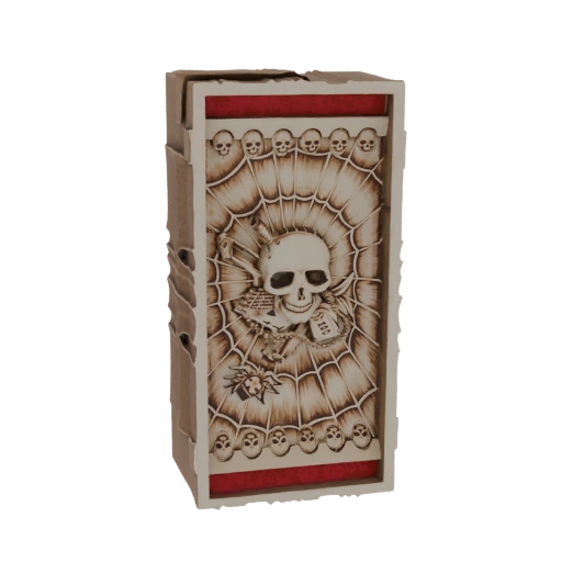 Gothic Skull and Spider Web Box