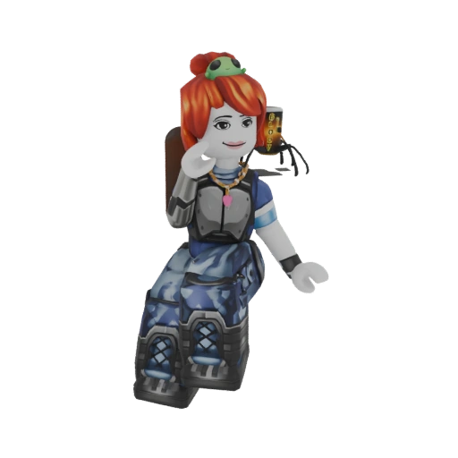 Roblox Girl Character with Frog Hat