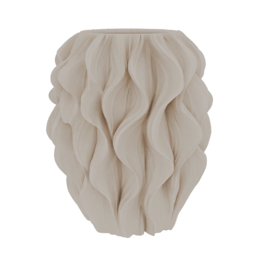 Wavy Ceramic Vase