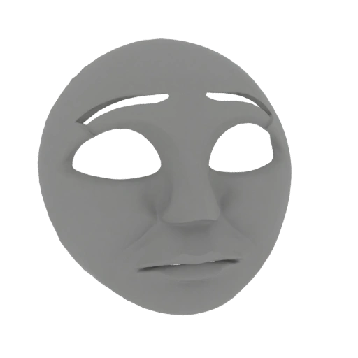 Sad Expressive Face Mask