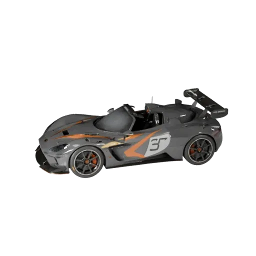Modello 3D Roadster per Unity - Asset di Gioco Low Poly Pro