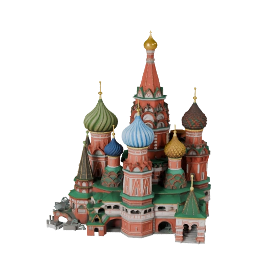 Cattedrale di San Basilio STL Stampabile Modello 3D - Asset in Scala