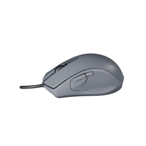 Ergonomic Mouse Modular 3D model, isometric modular kit view, showing plastic shells, desktop scale.