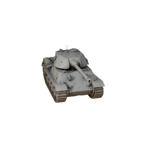 Modelo 3D de Tanque da Segunda Guerra Mundial, vista de jogo em três quartos, ativo de veículo pronto para Unreal Engine com