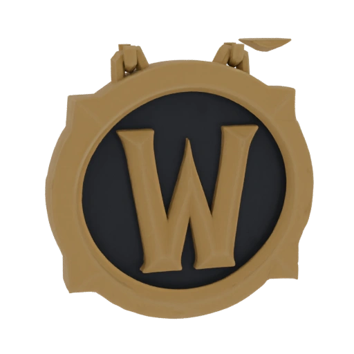 World of Warcraft 'W' Emblem Pendant