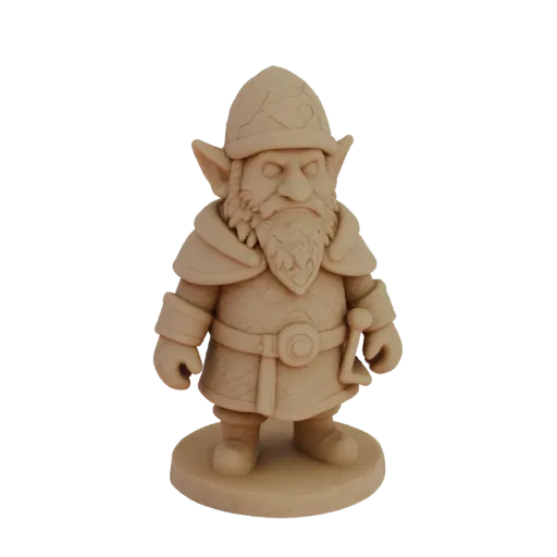 Medieval Dwarf Druid Miniature STL - Guard
