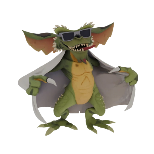 Cool Gremlin with Sunglasses and Cigar 3D Model